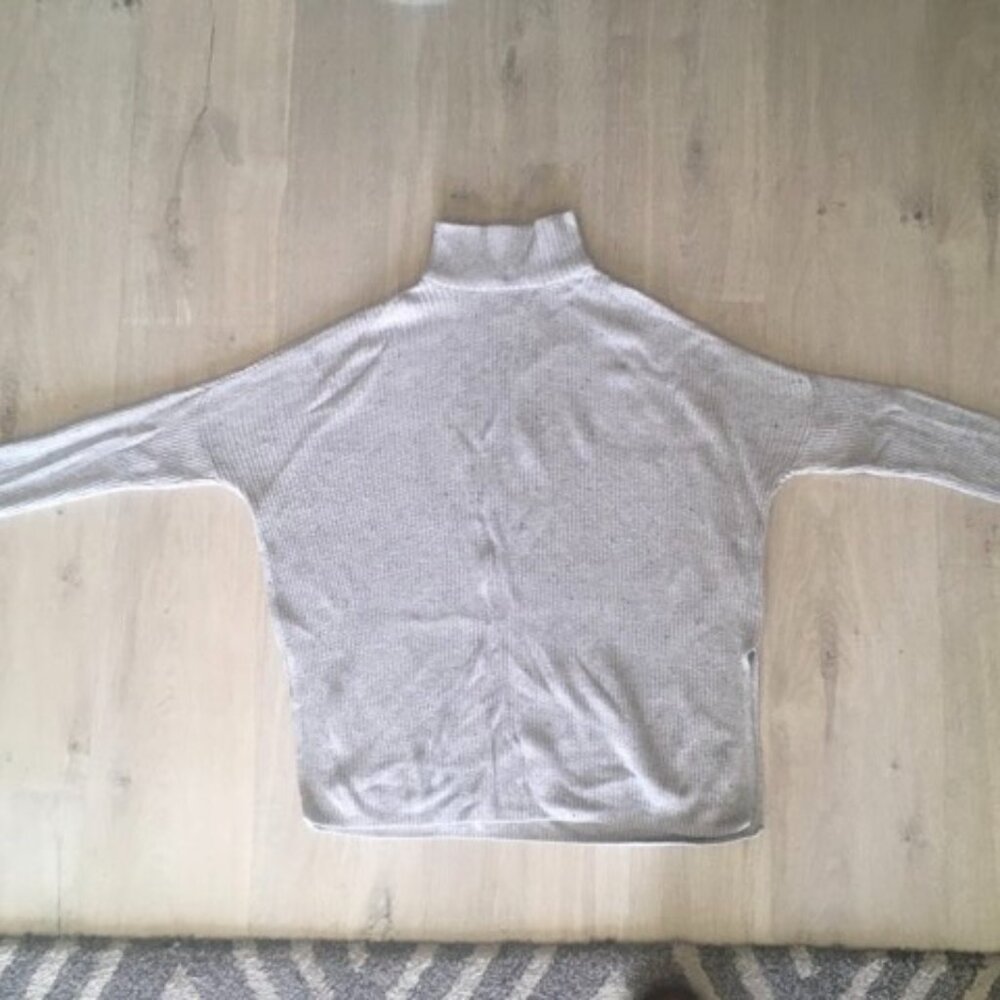 Soft Gray Turtleneck Sweater